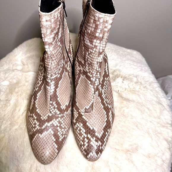 OFFICE London snakeskin leather boot - Picture 2 of 3